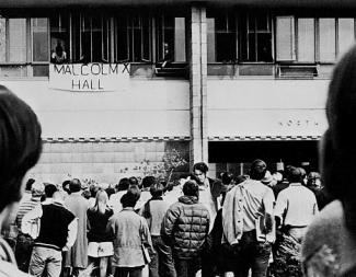 North Hall Takeover #2.jpg On October 14th, 1968, membersof the Black Student Union organized to give voice to campus injustice.